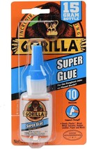 Gorilla Super Glue 15 Gram, Clear, Dries in 10-45 seconds, no clamping required. - £7.26 GBP