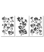 LILY Flower Painting Stencils Wall Decorating Lilies Airbrush 14&quot; Templa... - $18.97 CAD