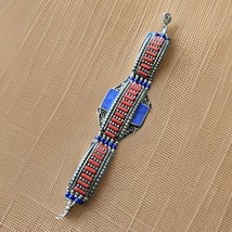 Vintage Nepal Tibetan Women Bracelet Lapis Nepalese Ethnic Coral Tibet H... - €23,90 EUR