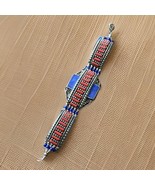 Vintage Nepal Tibetan Women Bracelet Lapis Nepalese Ethnic Coral Tibet H... - $38.01 CAD