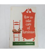 Vintage 1960s Take Care of Furniture by Johnson Wax Advertising Booklet - $11.00