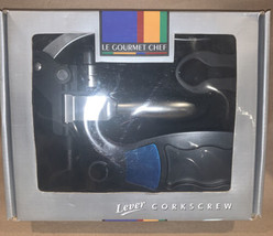 Le Gourmet Chef Lever Rabbit Corkscrew Bar Wine Bottle Opener Foil Cutter Stand - £10.27 GBP
