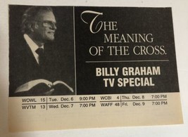 Billy Graham Special Print Ad Meaning Of The Cross TPA21 - £4.57 GBP