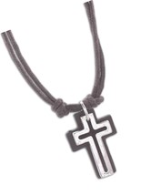 Accessories Open Cross with Leather Back on Double 16 - $51.49
