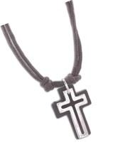 Accessories Open Cross with Leather Back on Double 16 - £40.32 GBP