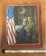 Vtg WWII Corp C Moss Litho In USA A Prayer In Time Of War  1942 Walter A... - $97.02