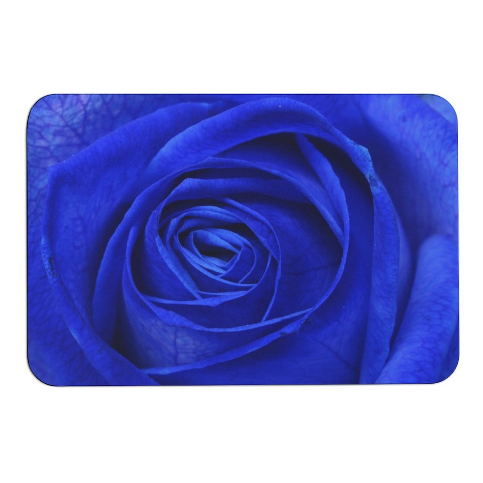 Mondxflaur Blue Rose Non Slip Bathroom Mat for Shower Quick Dry Diatom M... - $18.99