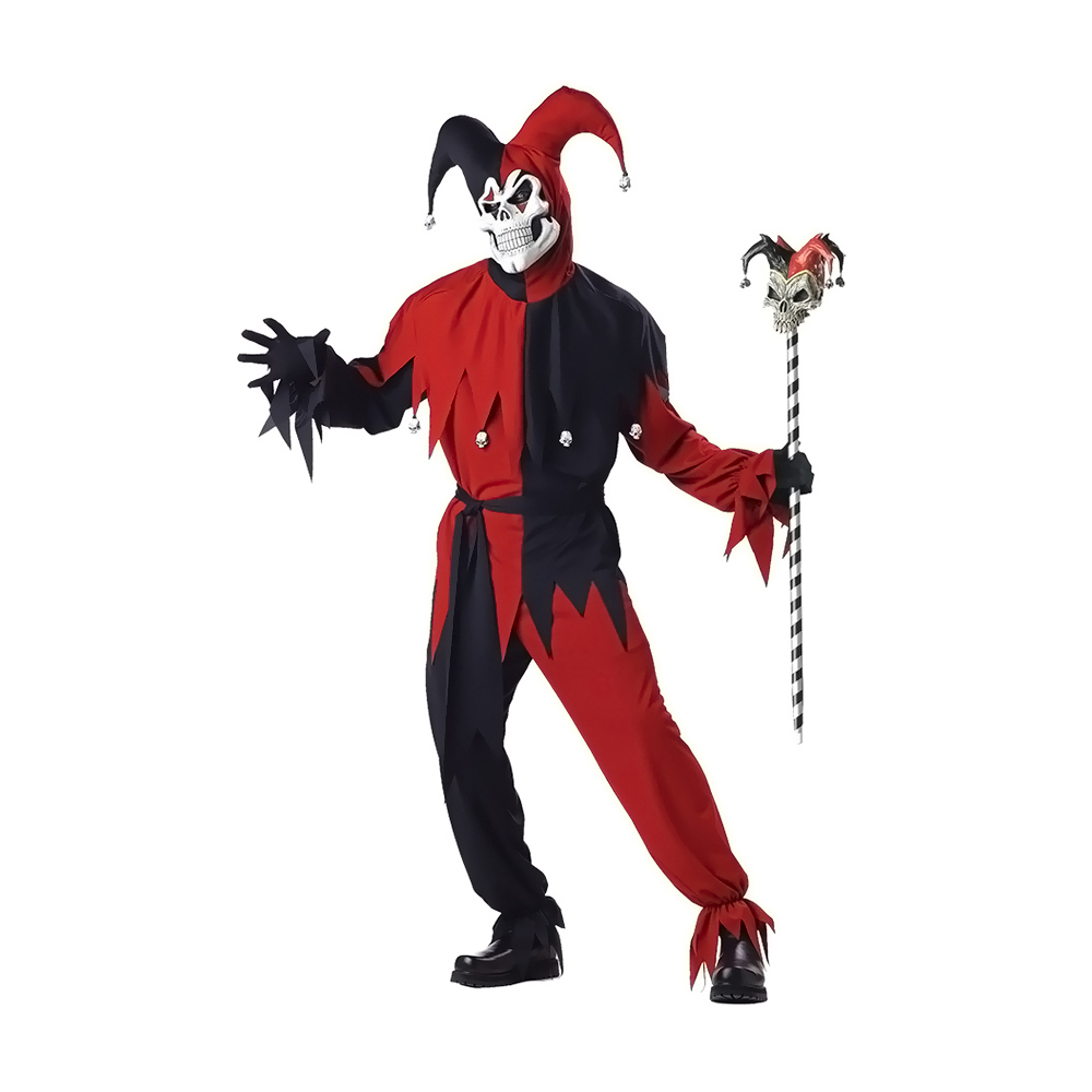 Morris Costumes Halloween Party Jester Evil Men Medium 40-42 - $70.17