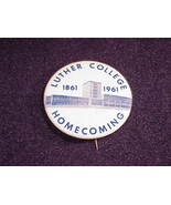 1961 Luther College Homecoming Pinback Button, Decorah, Iowa - $5.95