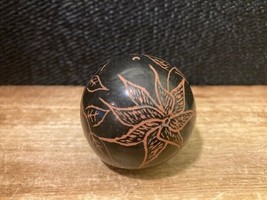 Vintage Christine Nieto Santa Clara Seed Pot Etched Signed Approximately 1.75&quot; - $21.04