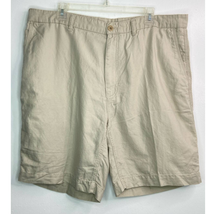 Roundtree Yorke Men 40 Linen Woven Chino Shorts Pocket Flat High Rise 8 ... - $22.39