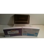 3x5 Index Card Box New with 100 Unruled Index Cards and 100 Ruled Index Cards...