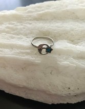 Sterling Silver Moon &amp; Star Turquoise Rings - £3.21 GBP