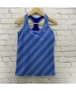 Nike Dri Fit Athletic Tank Top Womens Sz M Blue Racerback   - $11.88