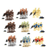 Star Wars Color Battle Droid Squad Custom 4pcs Minifigure with Weapon - $4.89+