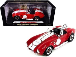 1965 Shelby Cobra 427 S/C Red with White Stripes with Printed Carroll Shelby&#39;s - £77.82 GBP