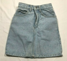 Vintage GUESS Jeans Da Giorgio Marciano Jeans Gonna Donna 8 Luce Blu USA Fatto - £22.07 GBP