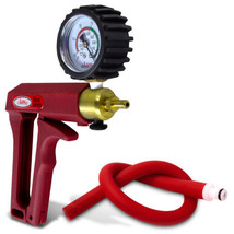 Vacuum Pump LeLuv MAXI Red Handle with Protected Gauge and Silicone Hose... - £37.98 GBP
