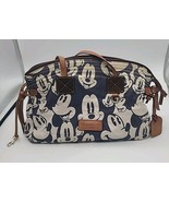 VTG Rare Dooney &amp; Bourke Disney Mickey Mouse Face Blue Purse Canvas Dome... - $180.00