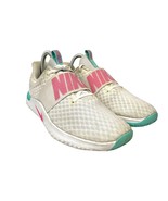 Nike Cross Training Running Shoes Sz 8.5 White Pink Slip On Sneakers - £19.80 GBP
