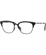 New Burberry Eyeglasses Square BE1334 1001 52mm Black [52-17-140] - £82.55 GBP