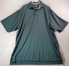 FootJoy Polo Shirt Mens Size XL Green Polyester Short Sleeve Logo Collared EUC - £14.15 GBP