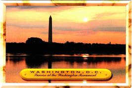 Postcard Washington D.C. Sunrise at the Washington Monument 2016 - £2.30 GBP