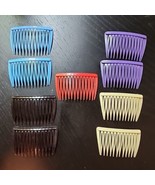 Goody Vintage Hair Care 1989 Lot of 9 Kant Slip Side Combs #8058 Purple ... - $37.46 CAD