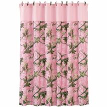 Chic Pink Camo Bathroom Curtain - €60,58 EUR
