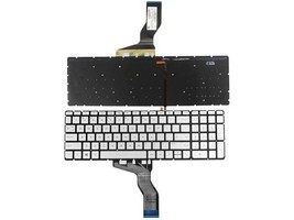 US Silver Backlit Keyboard (without frame) For HP Envy 15-AS007UR 15-AS008NF 15- - £67.09 GBP
