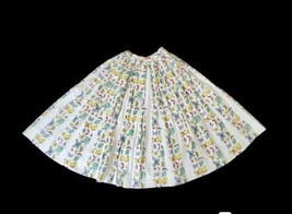 Vintage 50s Jo Collins Circle Pleated Full Bytterfly Bug Beetle Skirt XXS - £91.00 GBP