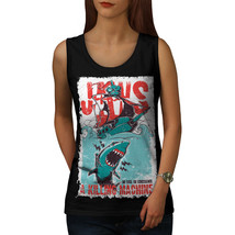 Jaws Killing Machine Tee Shark Food Women Tank Top - £10.38 GBP