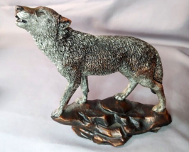 Howling Wolf Bronze Sculpture K Cantrell Sonata Legends USA Limited Signed - $79.15