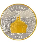 Alaska Mint 2025 Cruise Ship Medallion Gold &amp; Silver Medallion Proof 1 Oz - $174.12