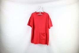 Vintage 90s Streetwear Womens Small Faded Blank Baggy Fit Pocket T-Shirt... - $29.65