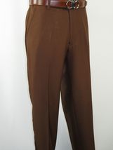Men Silversilk 2pc walking leisure suit Italian woven knits 3115 Brown Beige image 6