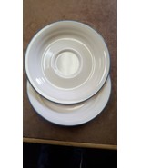 Corelle by Corning Coastal Breeze Flat Cup/Cup Saucer Blue Trim - $5.99
