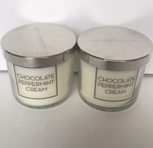 2 Bath &amp; Body Works Chocolate Peppermint Cream Candle Home Mother’s Day 4 Oz - £23.77 GBP