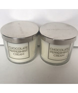 2 Bath &amp; Body Works Chocolate Peppermint Cream Candle Home Mother’s Day ... - £23.44 GBP
