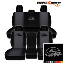 Designcovers Front &amp; Rear to Fit 11-18 Ram Truck 1500/ Black Charcoal w ... - $194.74