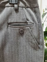 NewYork Clothing Women&#39;s Lined Gray Polyester Mid Rise Classic Bermuda S... - $28.00