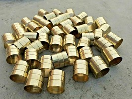 Lot of 100 PCs Solid Brass Mixed Design Collars For Wooden Walking Stick Making - £62.32 GBP