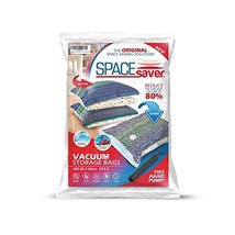 Space Saver Vacuum Storage Bags with  Hand-Pump, Large, 5-Pack  - $32.00