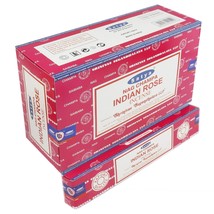 Satya Nag Champa Indian Rose Incense Sticks Agarbatti 180 Grams Box - £17.71 GBP
