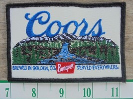 Coors Banquet Beer &quot;Brewed in Golden,Co.-Served Everywhere&quot; Iron On Patc... - $6.65