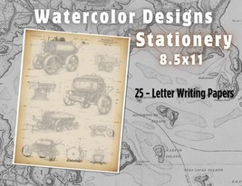 Sketch Journal - Stationery Paper (25 Sheets)  8.5 x 11 Premium Paper #11 - $15.00