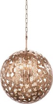 Chandelier Kalco Belladonna Casual Luxury Orb 4-Light Antique Silver Leaf - £3,308.53 GBP