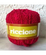Unger Riccione Nubby Cotton/Rayon Yarn - 1 Skein Color Red #313 Made in ... - $9.26 CAD