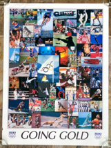 Vintage 1992 Barcelona Olympics USA Going Gold Poster 24” x 18” - Patric... - $9.75