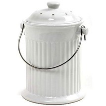 Norpro, White , 1 Gallon Ceramic Compost Keeper, One Size - £35.38 GBP